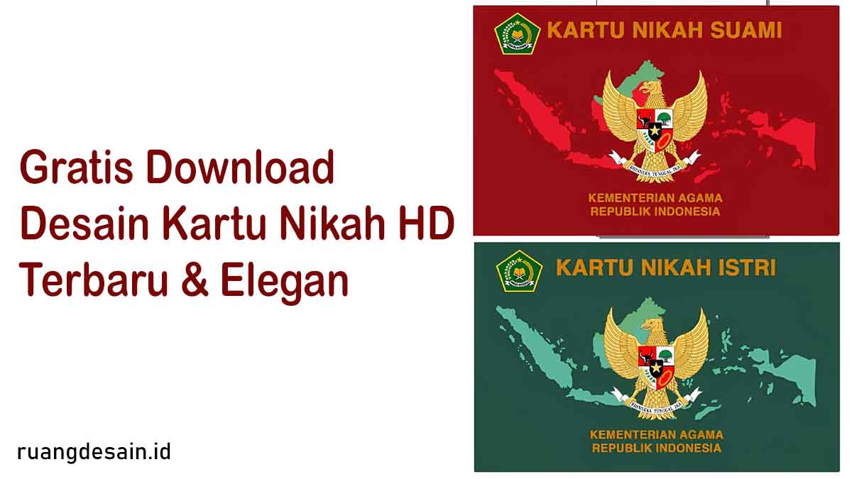 Gratis Download Desain Kartu Nikah HD Terbaru & Elegan